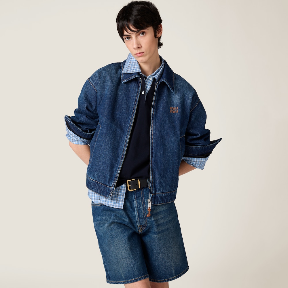Denim trucker jacket