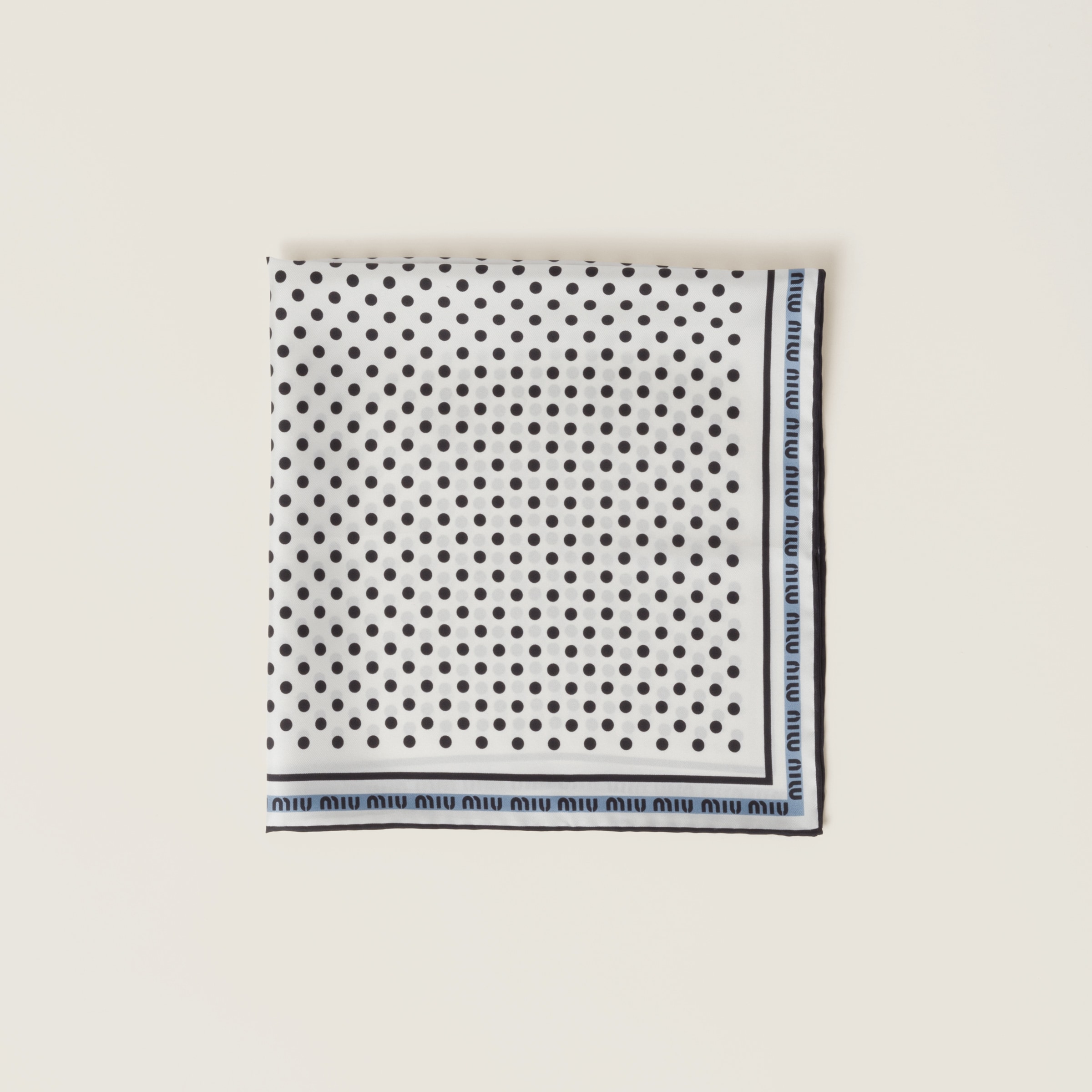 Printed twill scarf