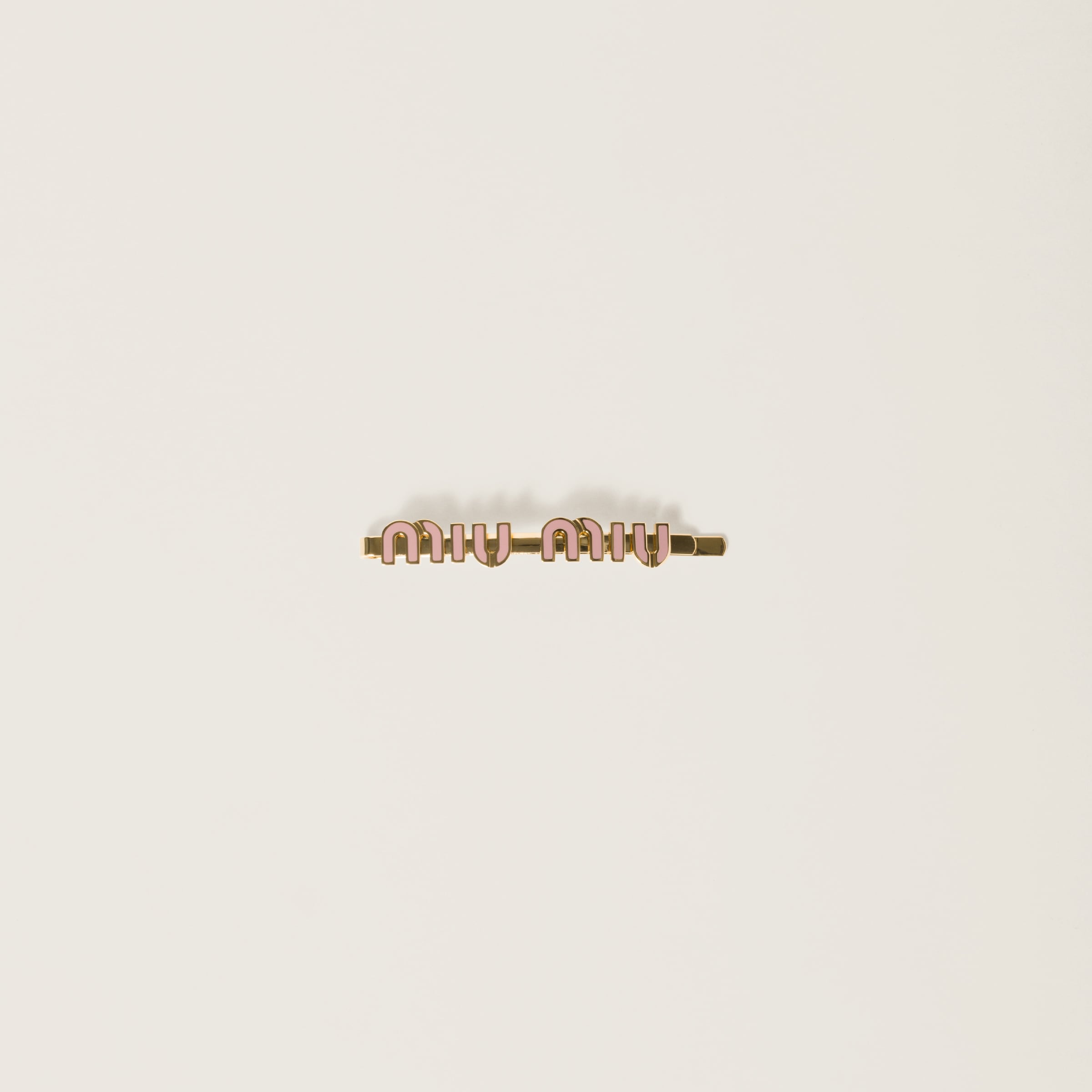 Enameled metal hair clip