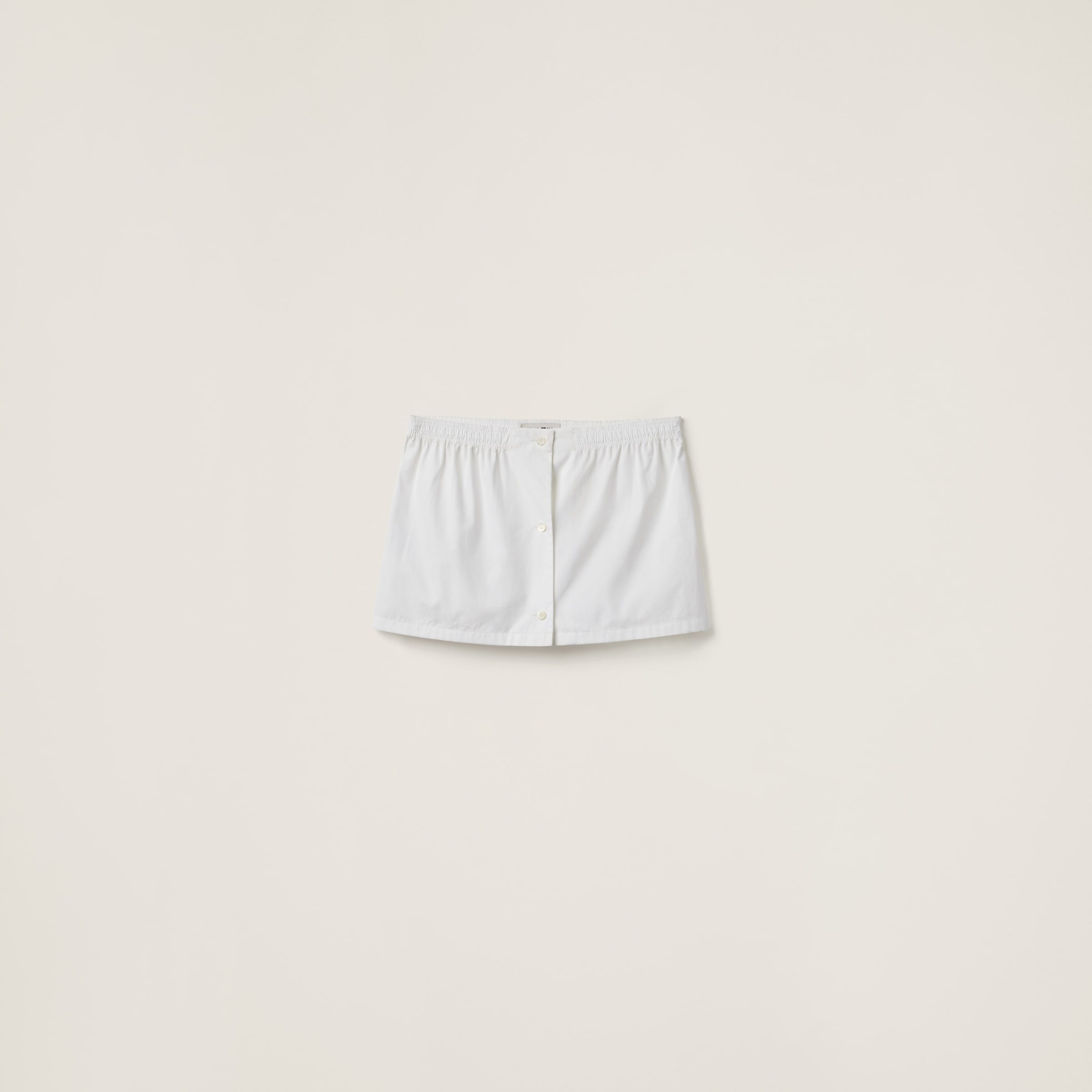 Poplin miniskirt
