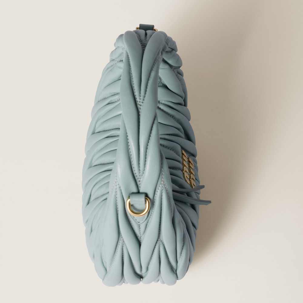 Wander matelassé nappa leather hobo mini-bag
