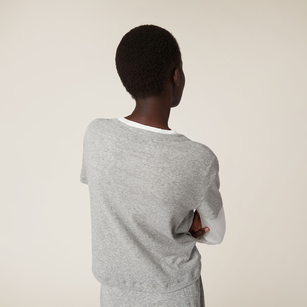 Ribbed jersey T-shirt