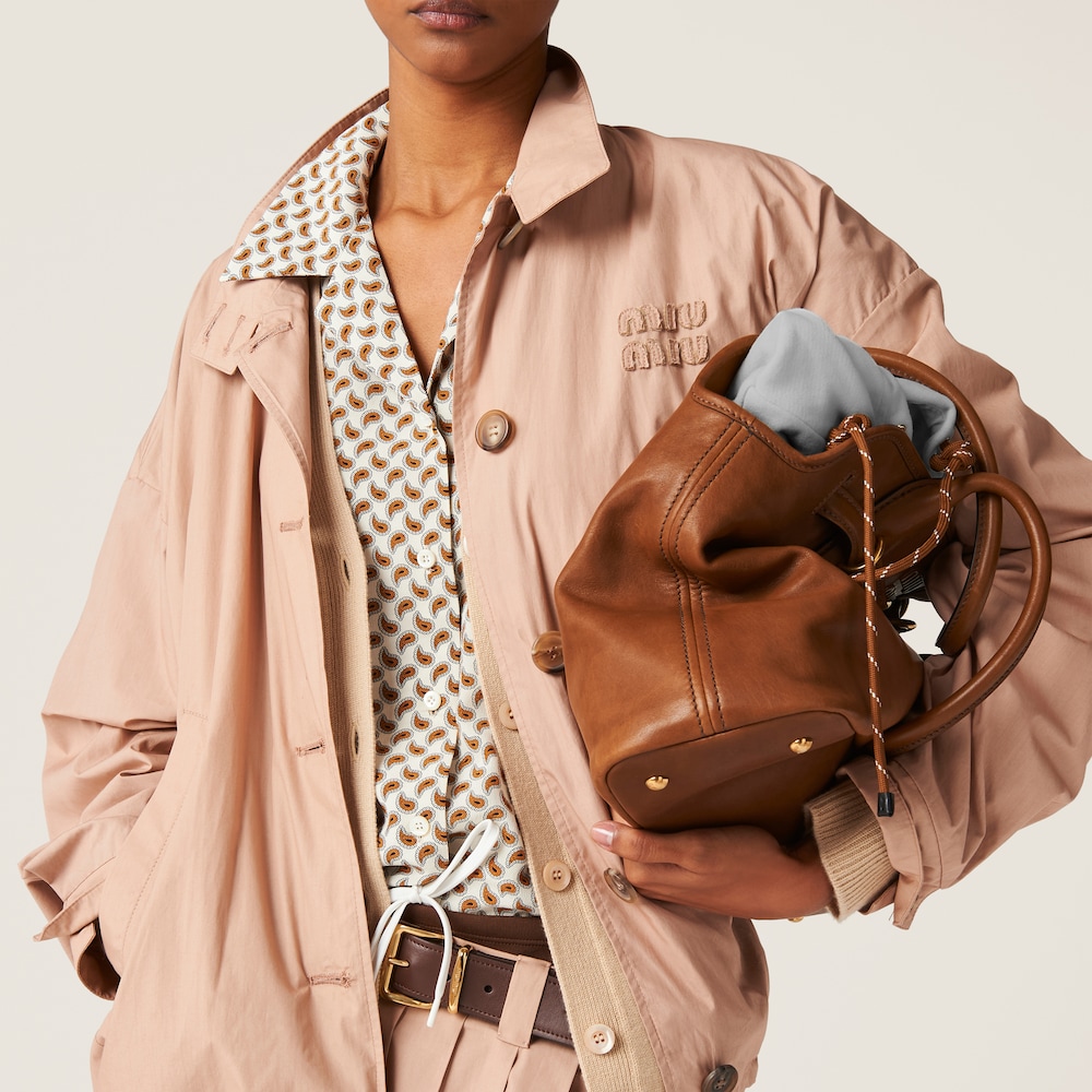 Poplin blouson jacket
