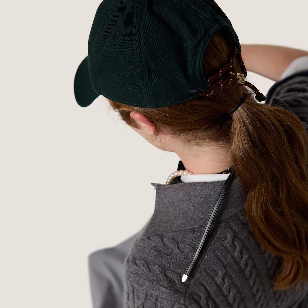 Denim baseball cap
