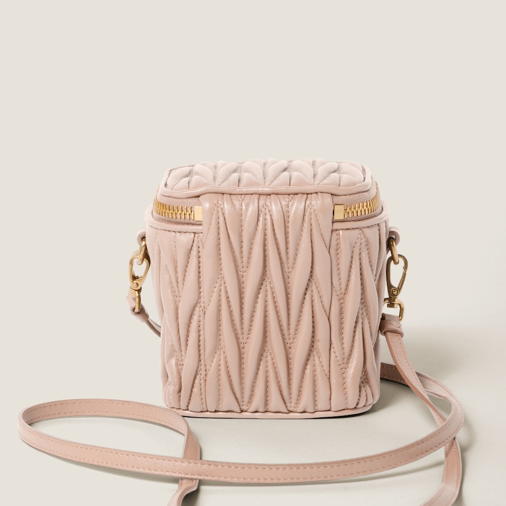 Matelassé nappa leather micro bag