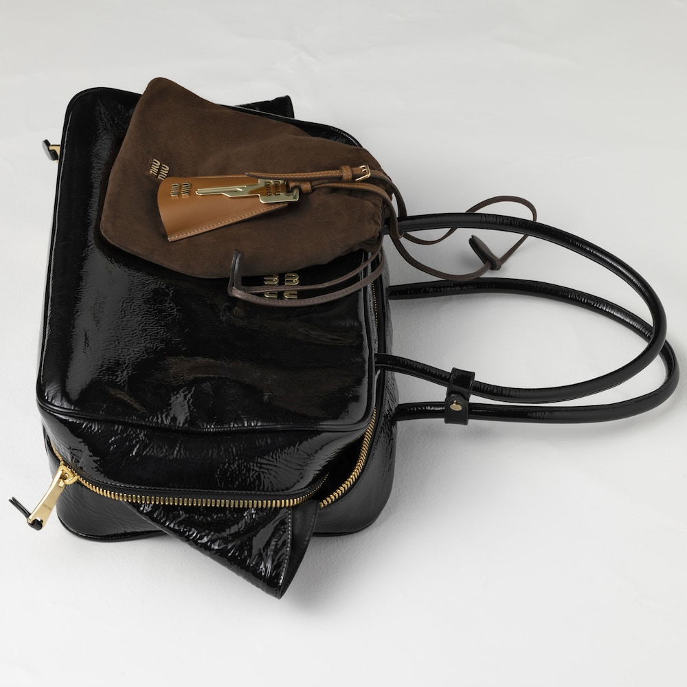 Suede pouch