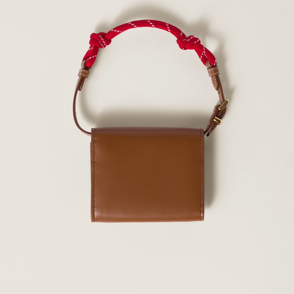 Leather shoulder wallet