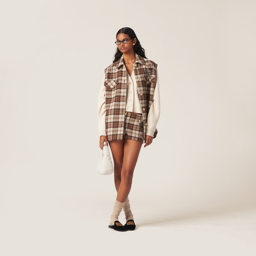 Checked shorts