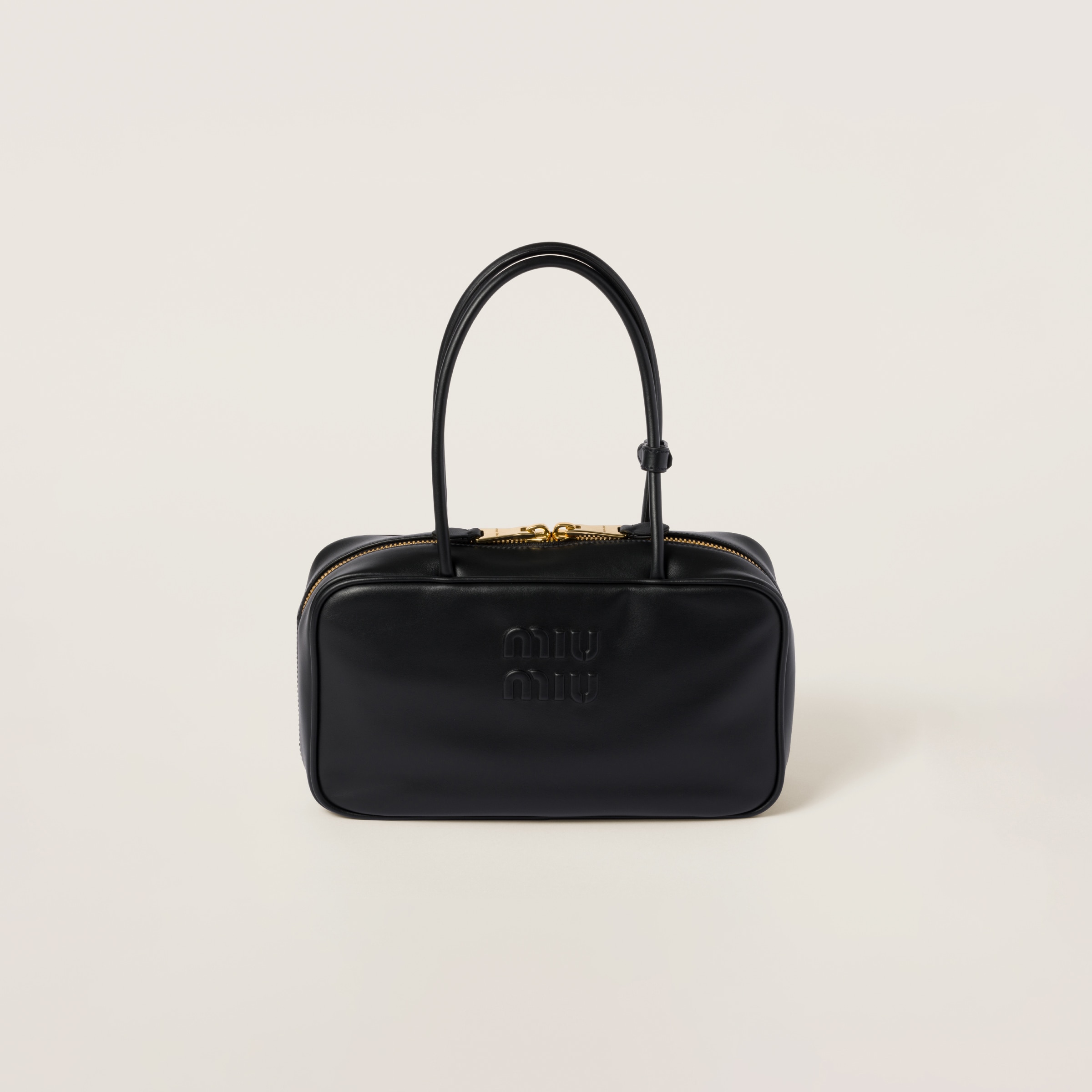 Beau leather top-handle bag