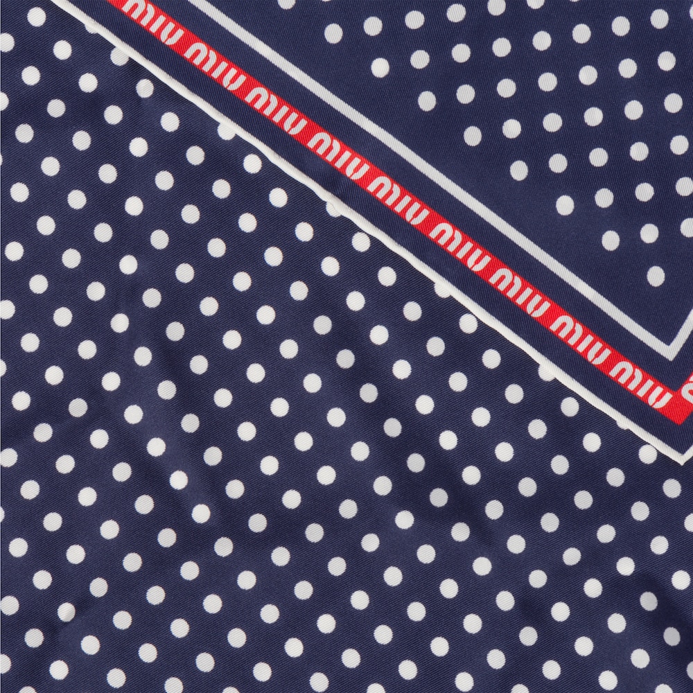 Printed twill scarf