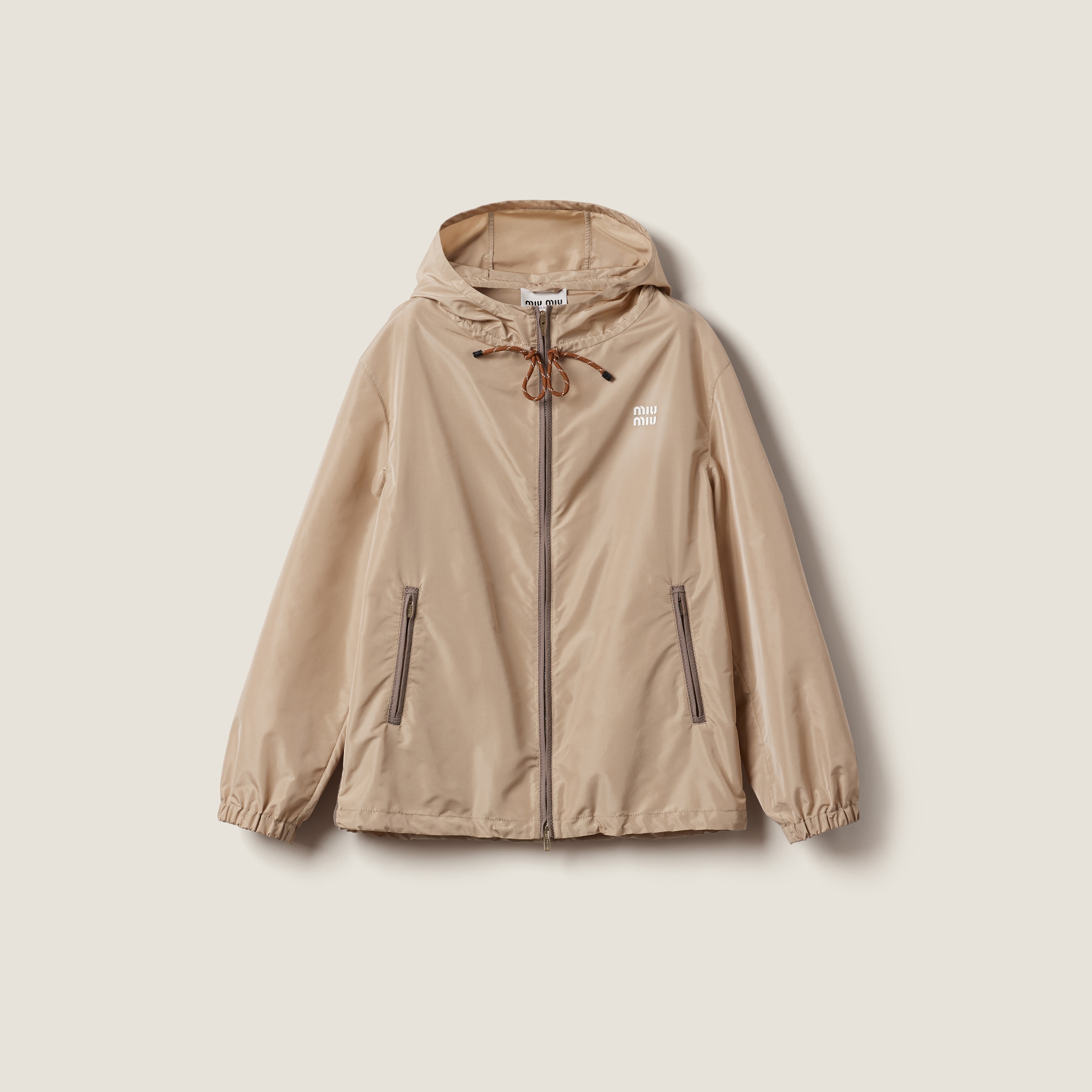 Technical fabric blouson jacket