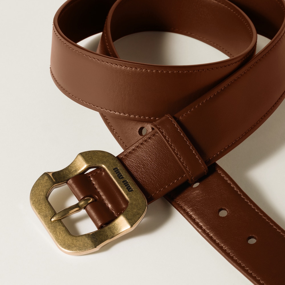 Leather belt