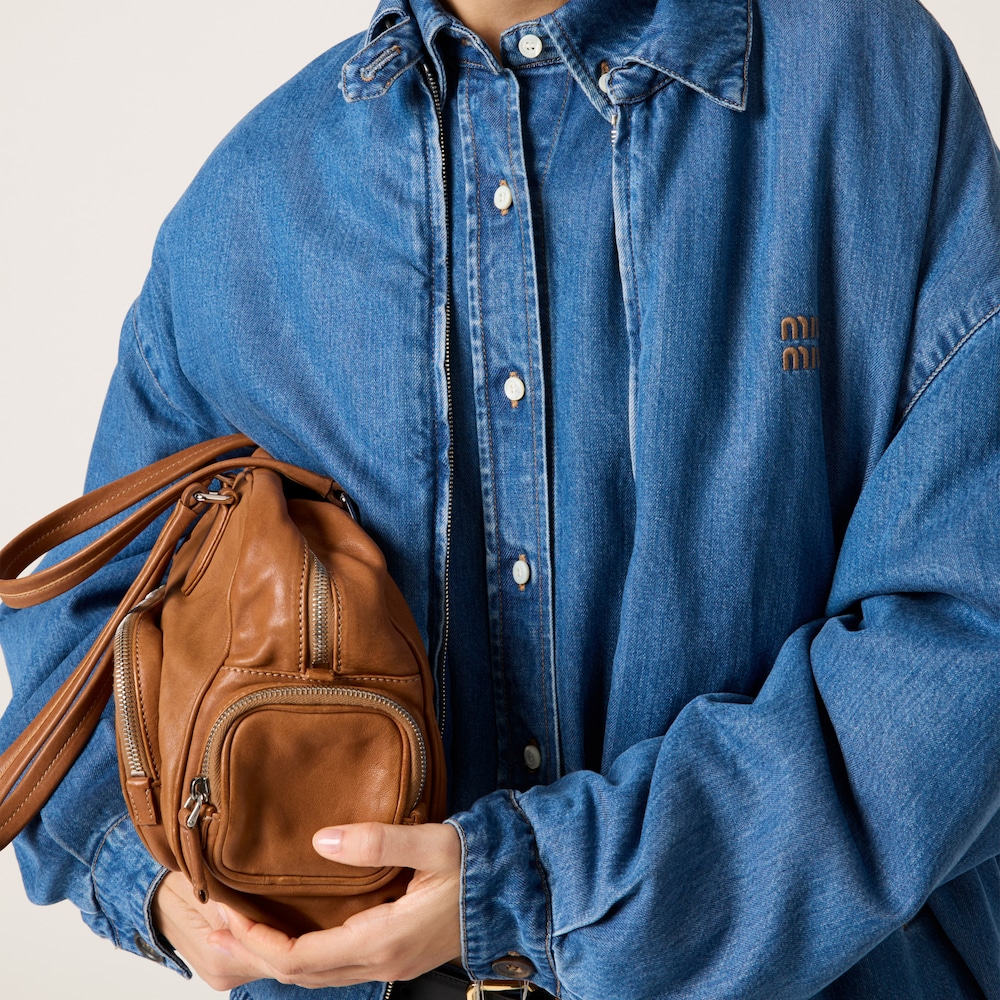 Denim down jacket