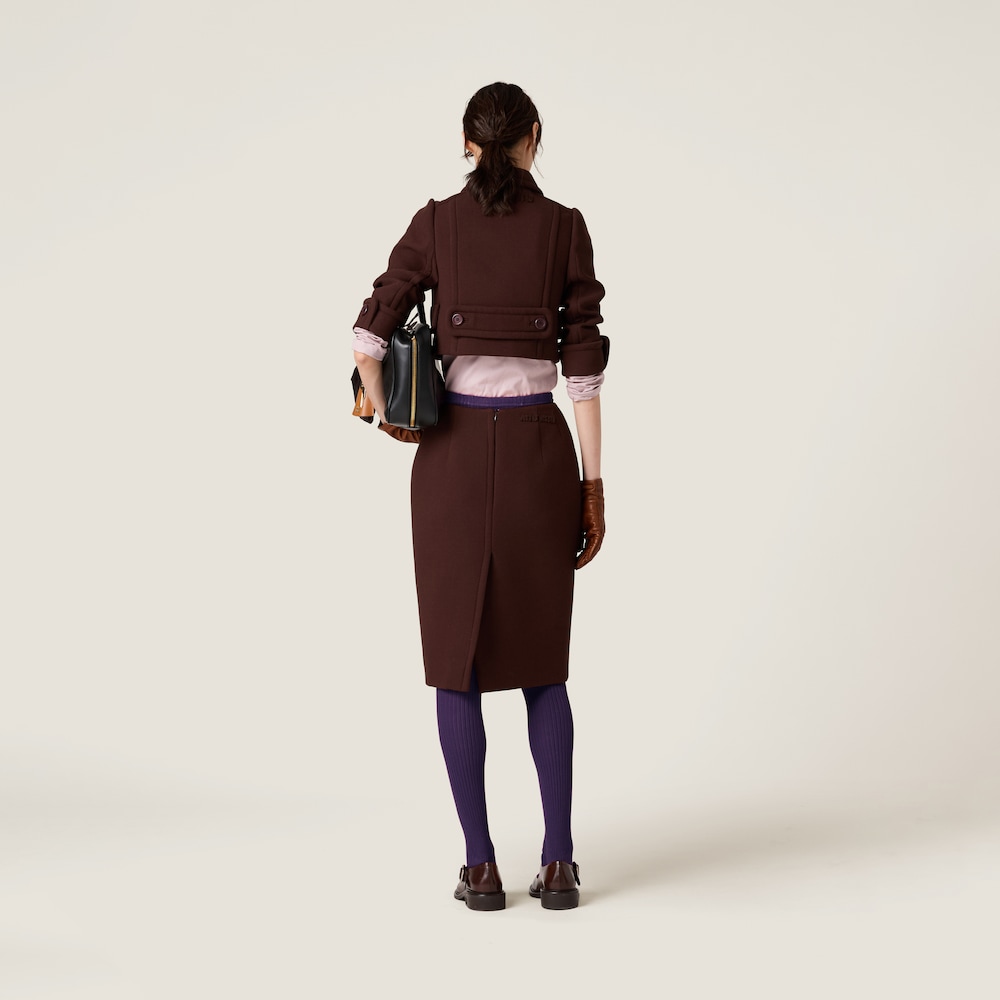 Double-breasted natté jacket