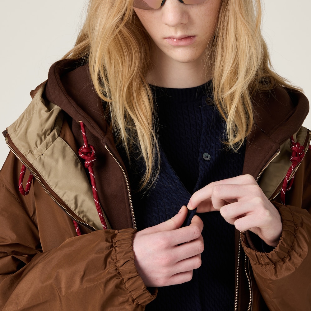 Cable-knit cashmere and silk cardigan