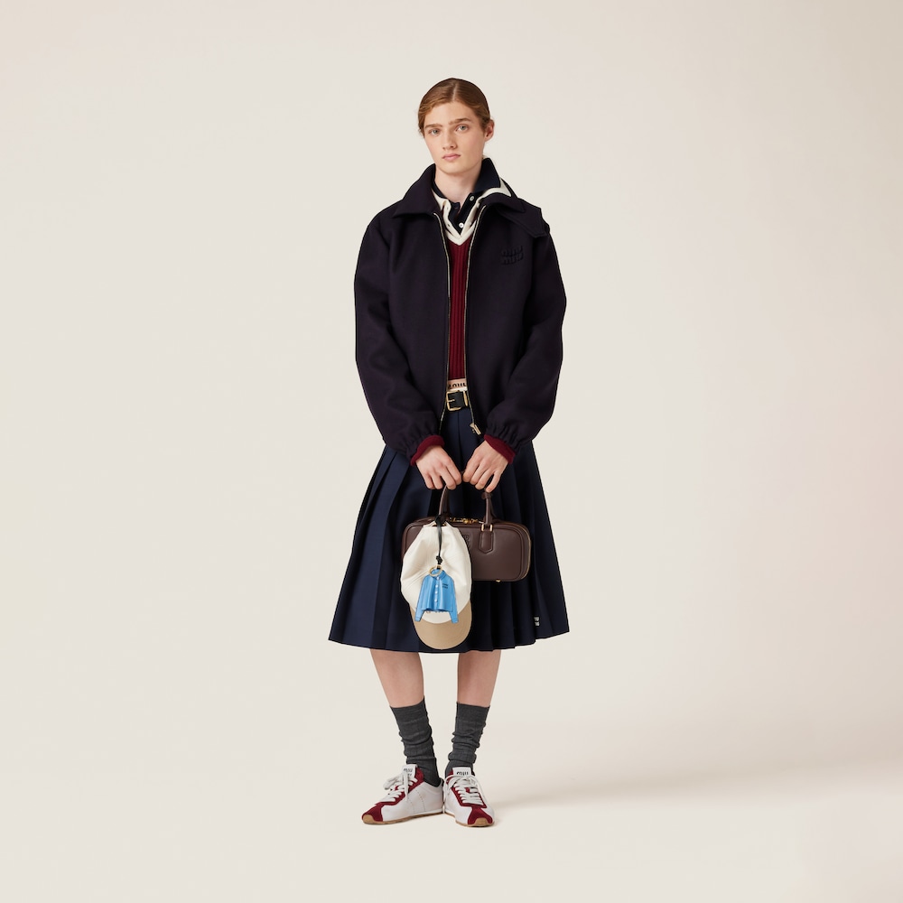 Wool blouson jacket