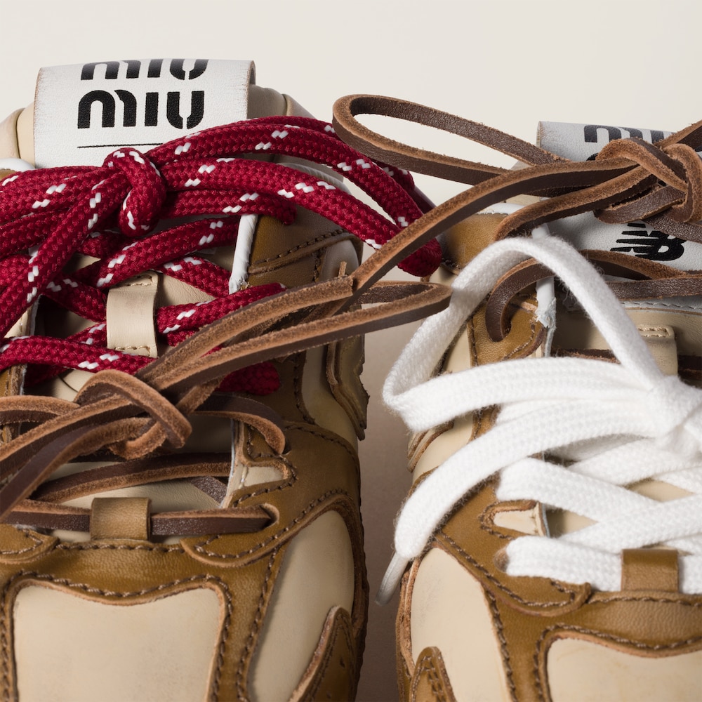 New Balance X Miu Miu 530 SL deco calf leather mules