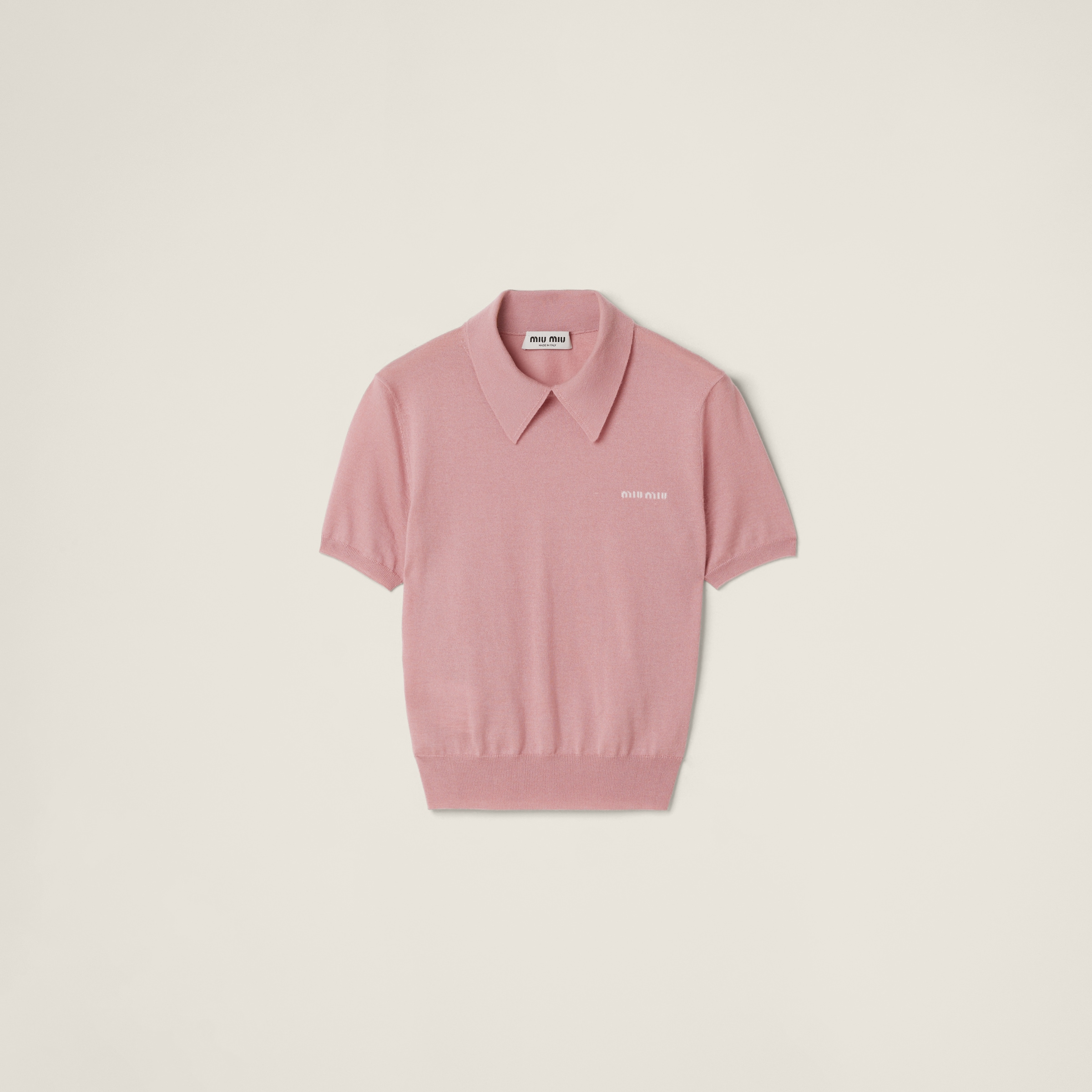 Silk and cashmere polo shirt