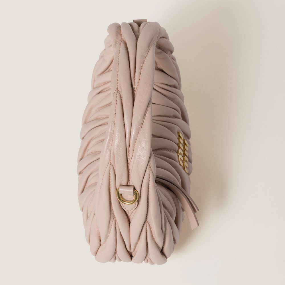 Wander matelassé nappa leather hobo mini-bag