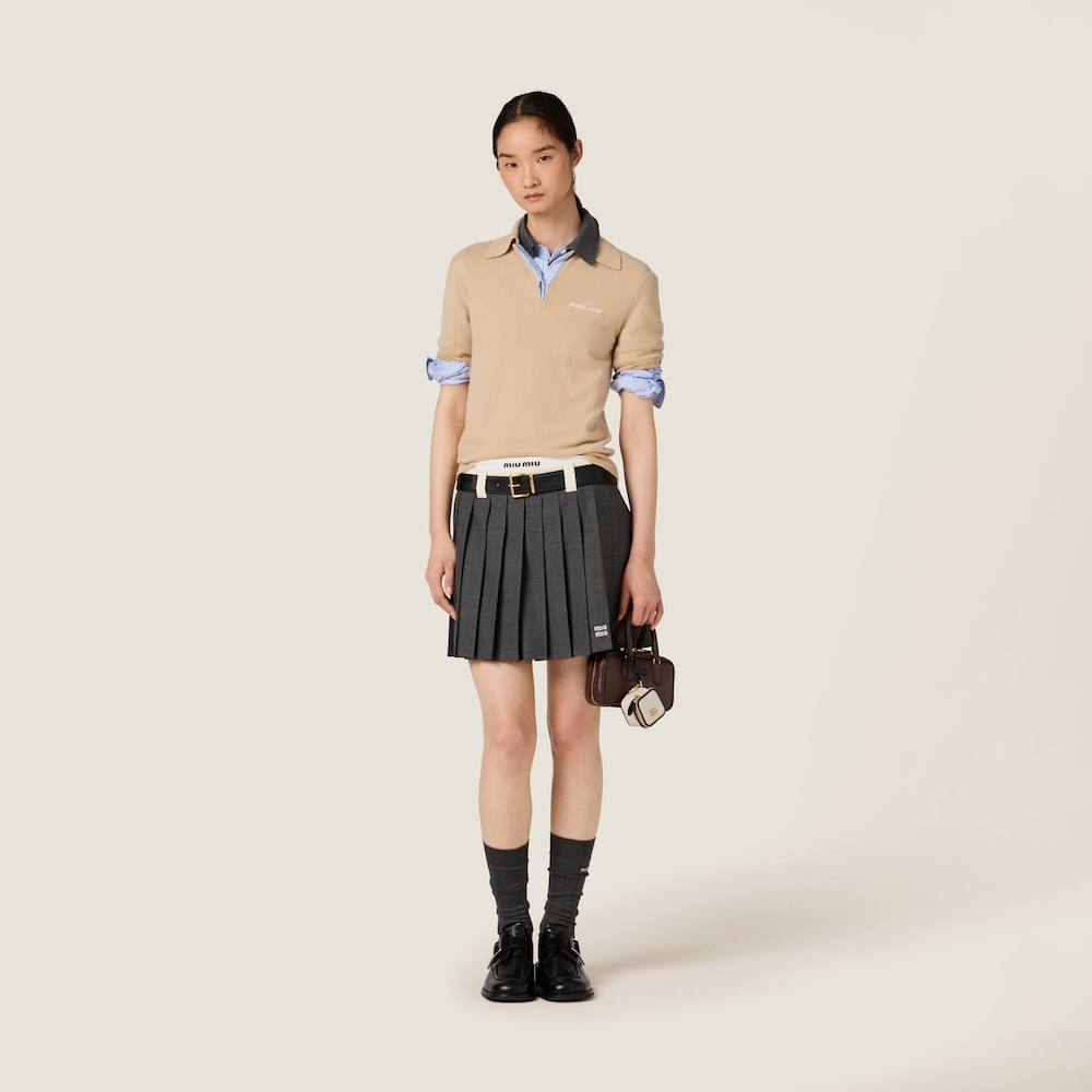 Cashmere polo sweater