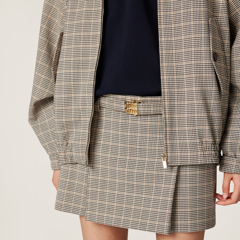 Checked miniskirt