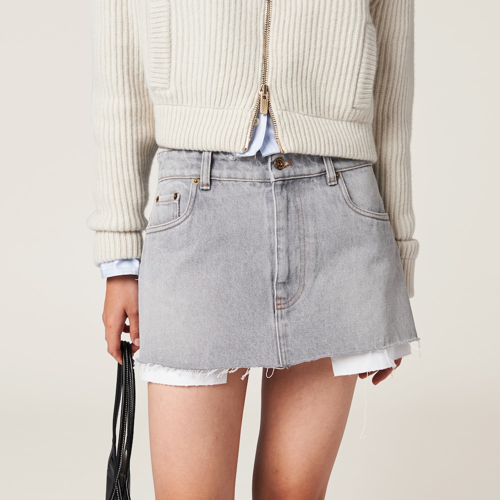 Denim miniskirt