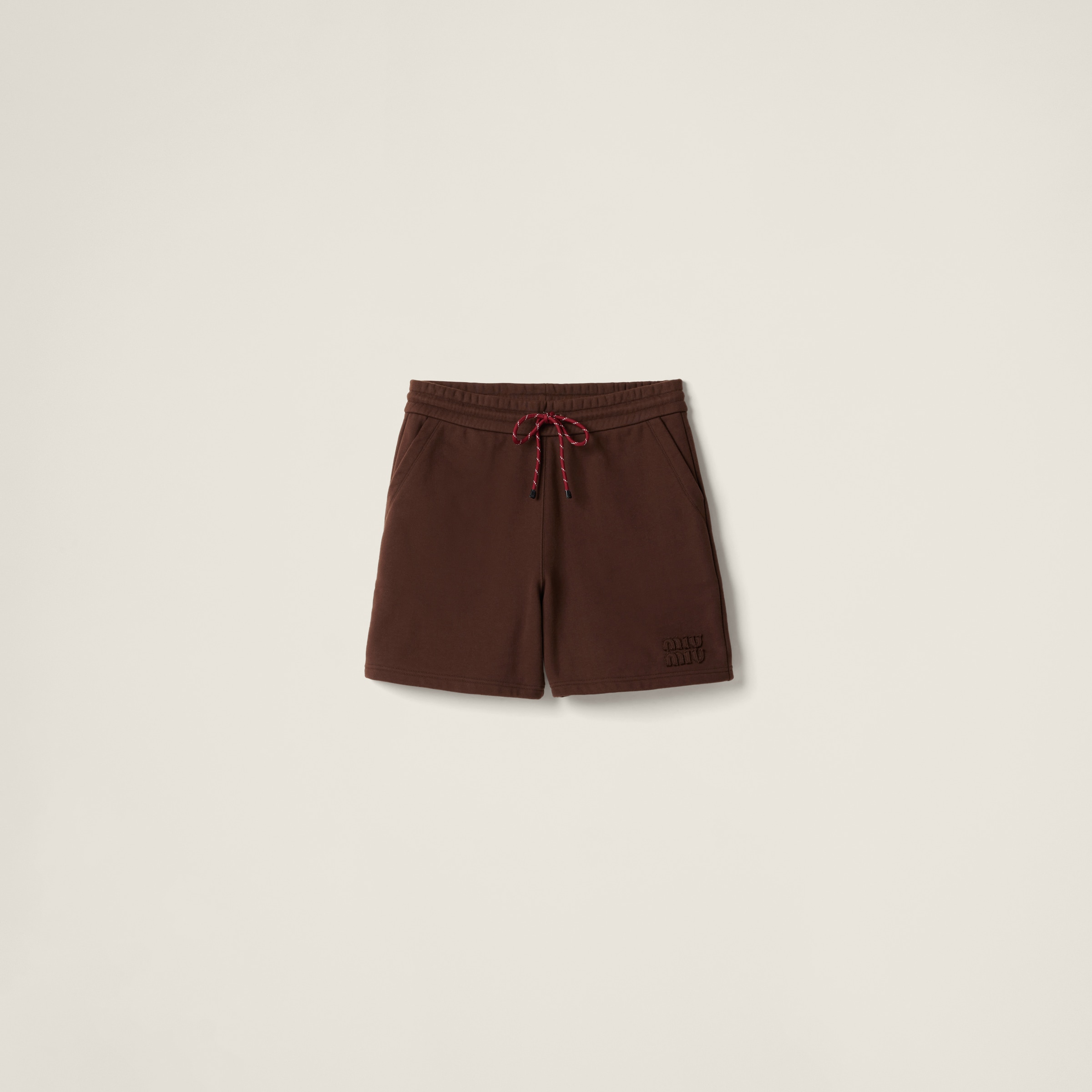 Cotton fleece shorts