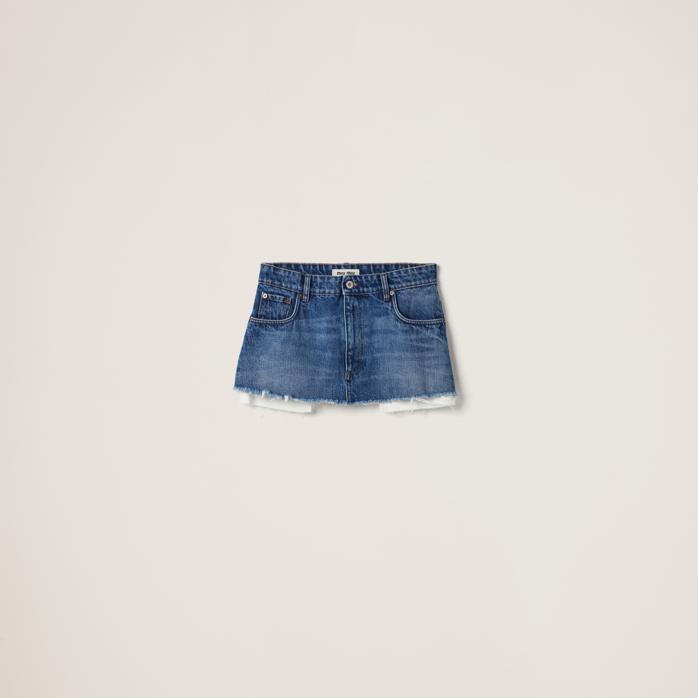 Denim miniskirt