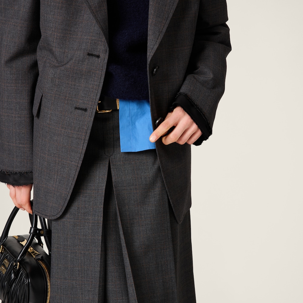 Prince of Wales check skirt