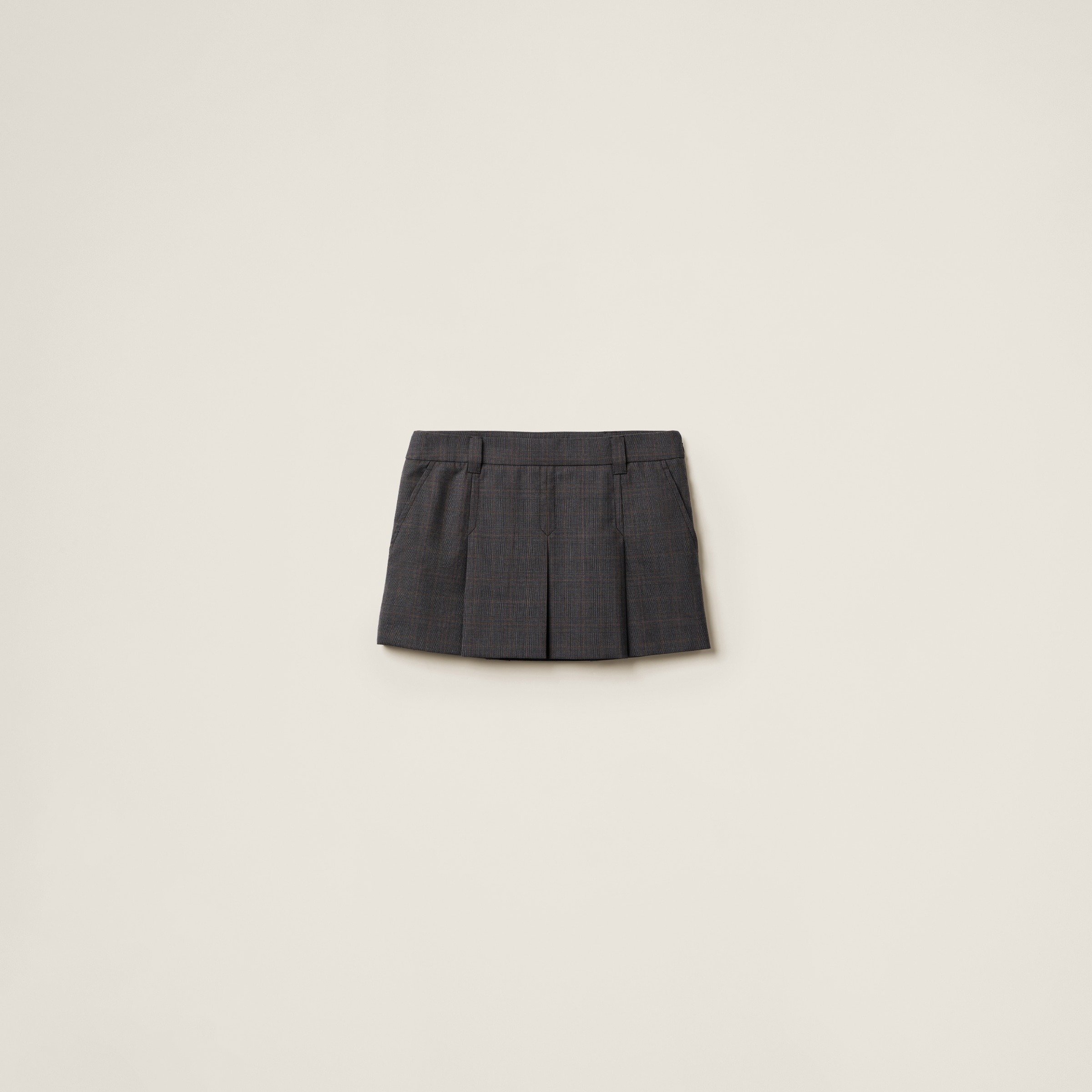 Prince of Wales check miniskirt