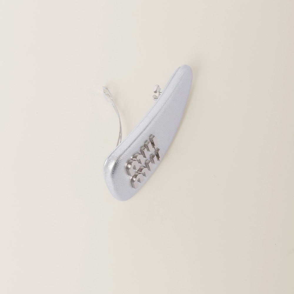 Nappa leather hair clip