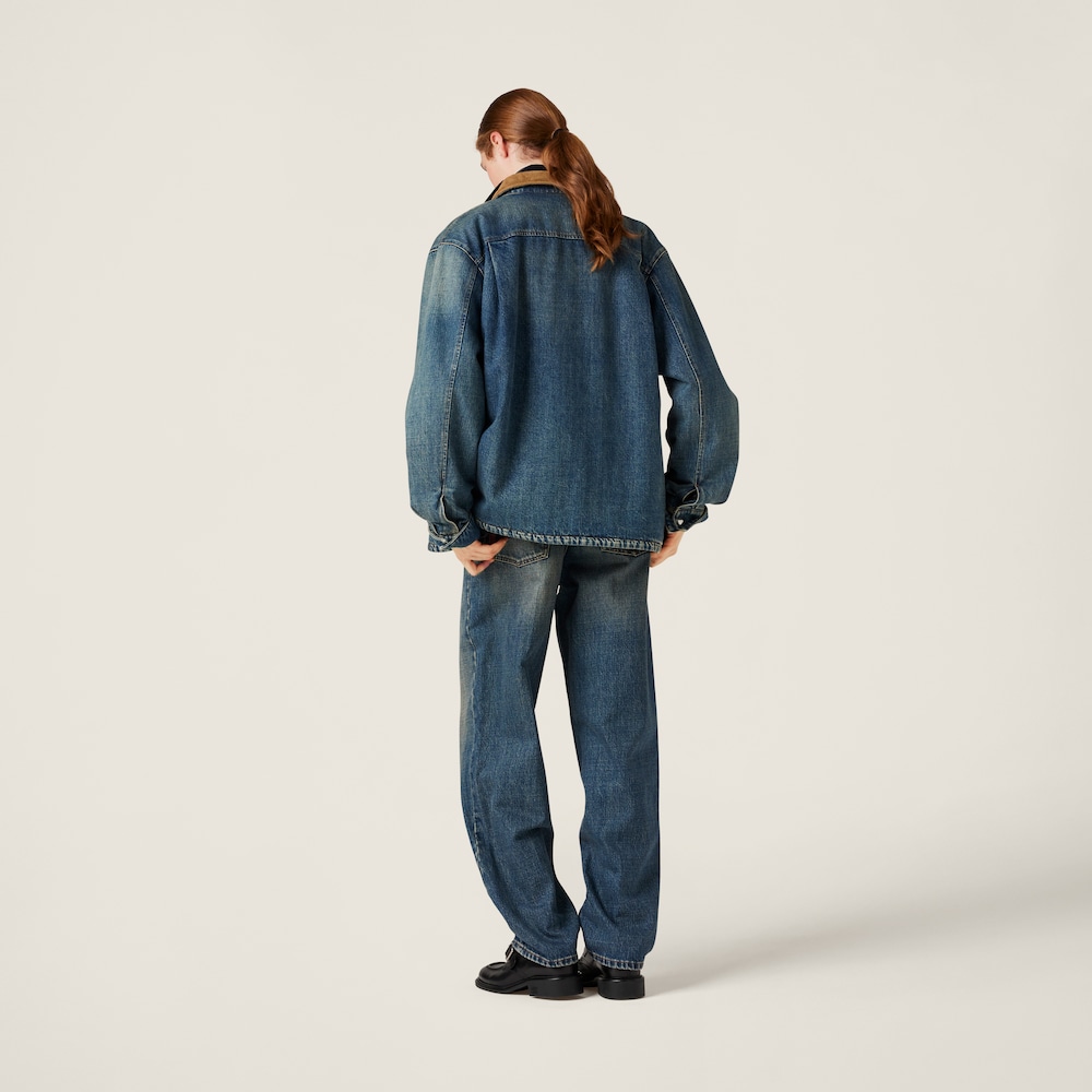 Denim down jacket