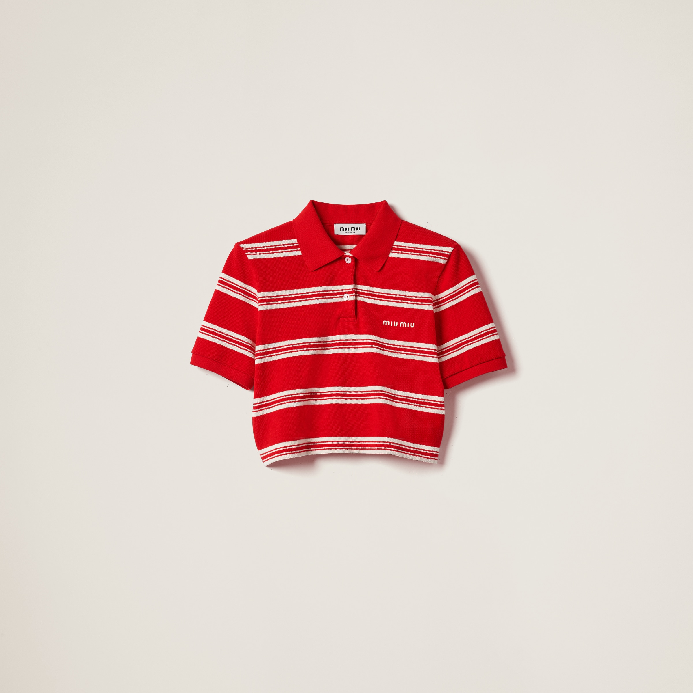 Cotton piqué polo shirt
