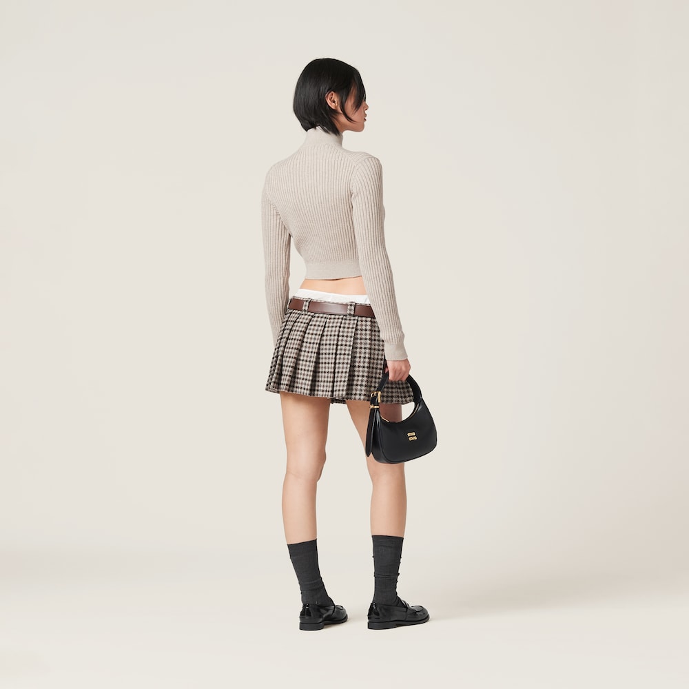 Wool knit cardigan