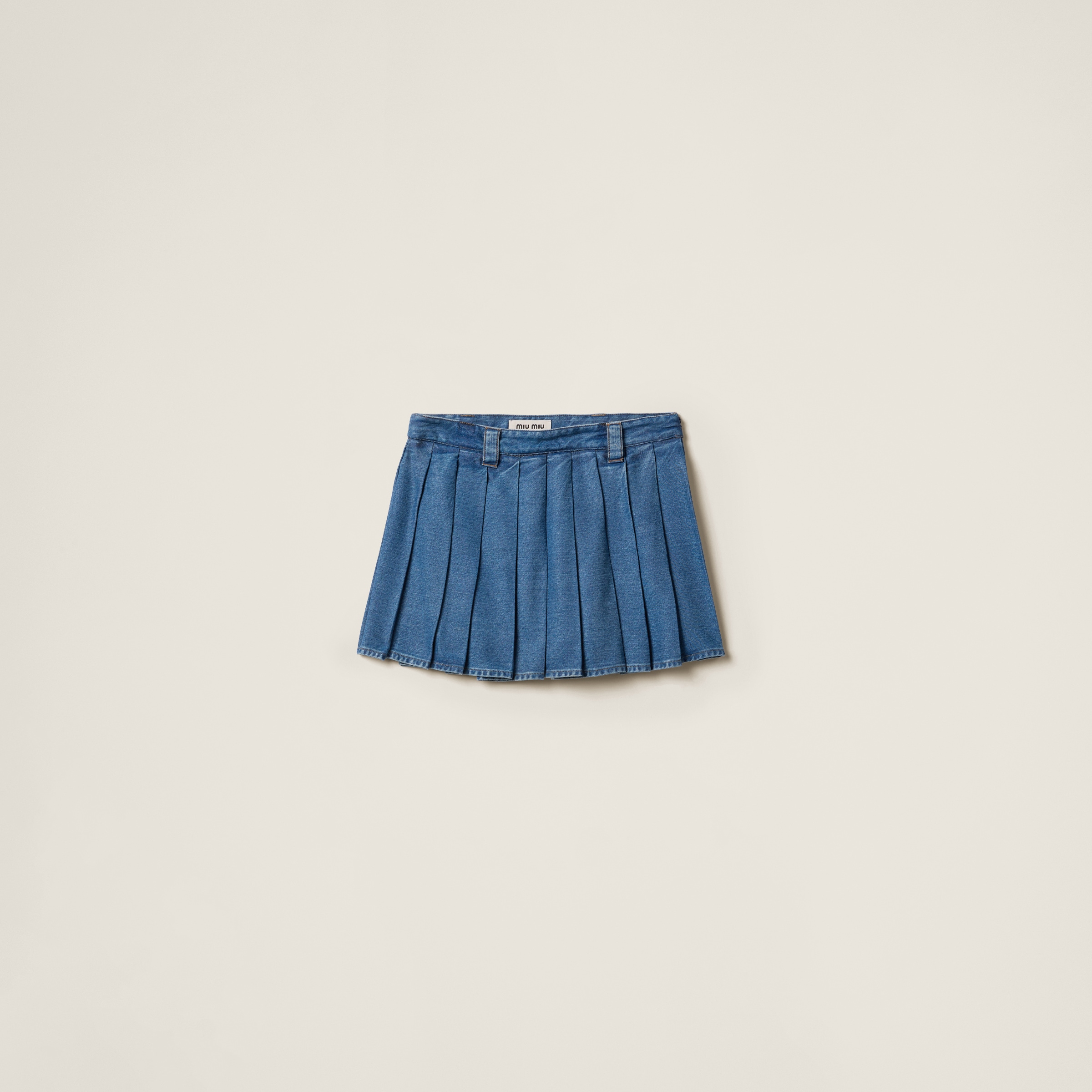 Denim miniskirt