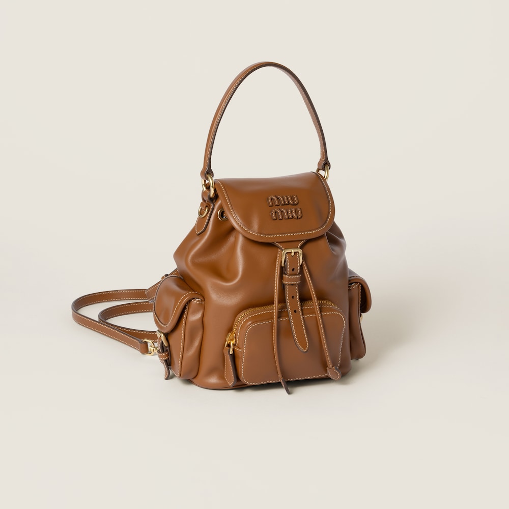 Leather backpack