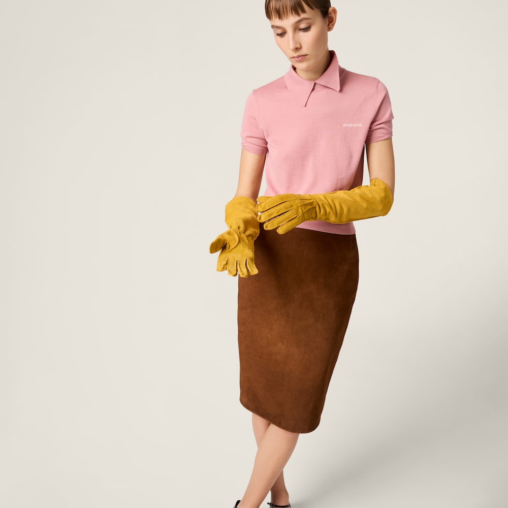 Silk and cashmere polo shirt