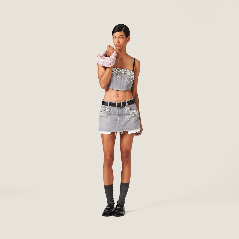Denim miniskirt