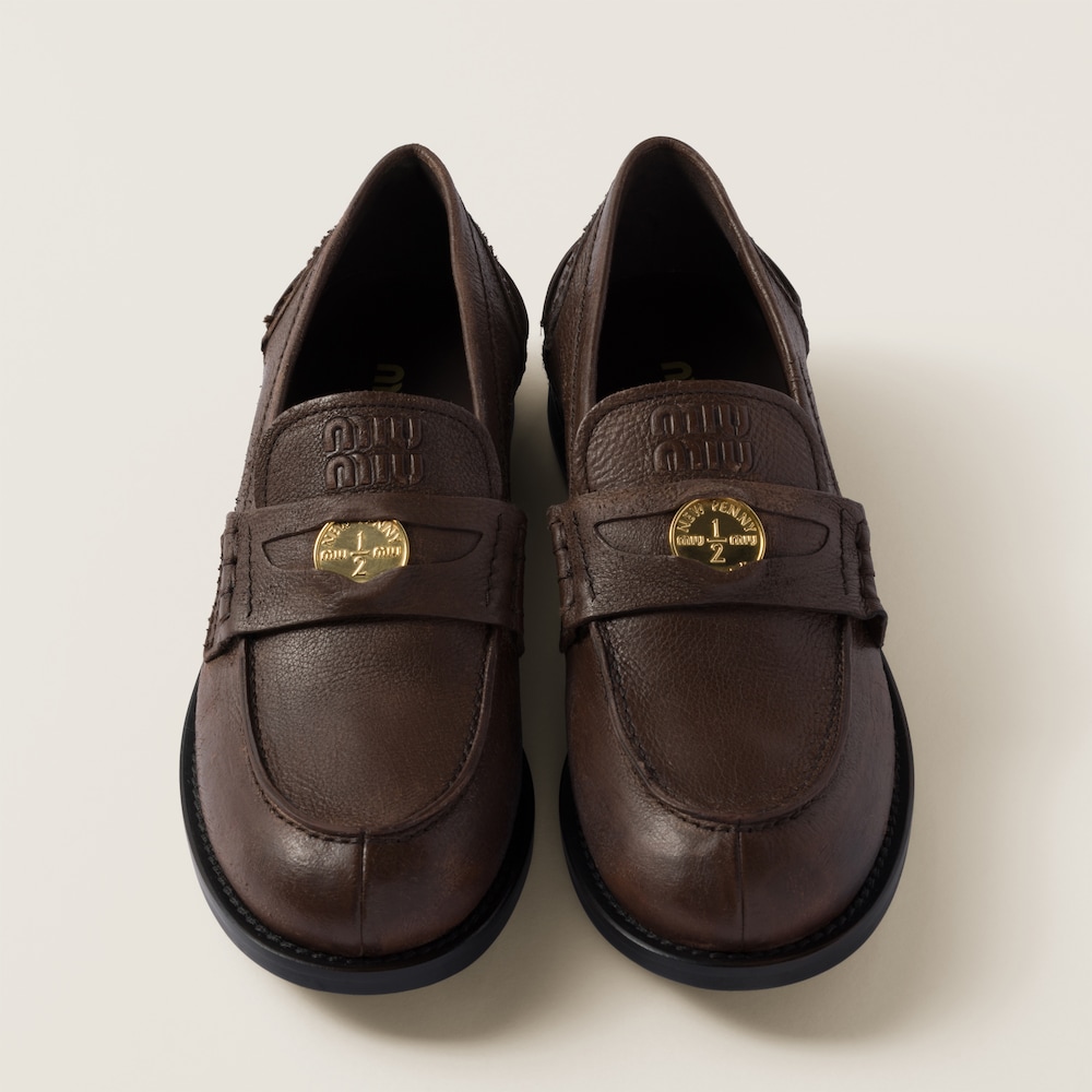 Calfskin penny loafers