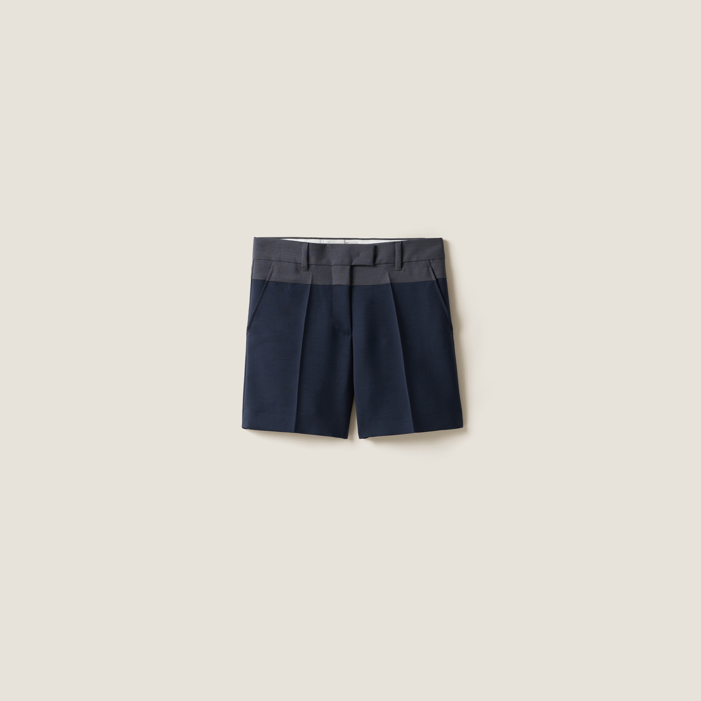 Kid mohair Bermudas