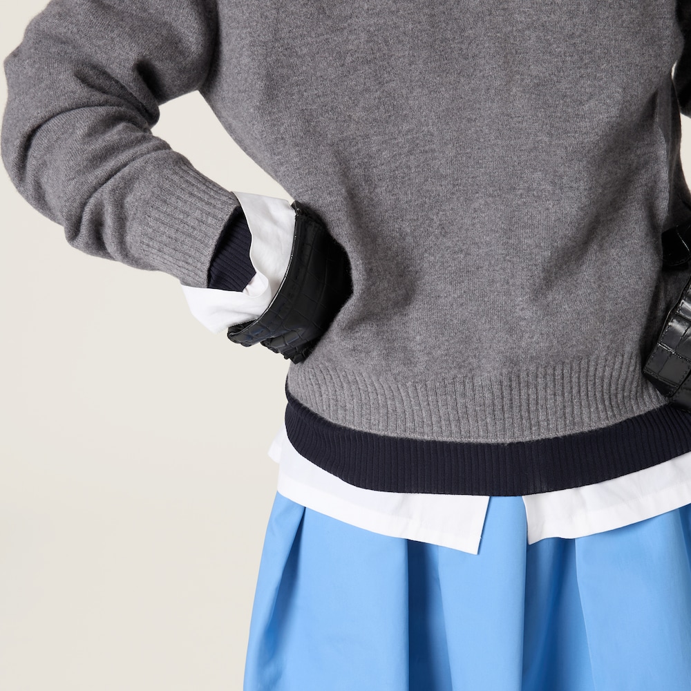 Silk and cashmere V-neck sweater