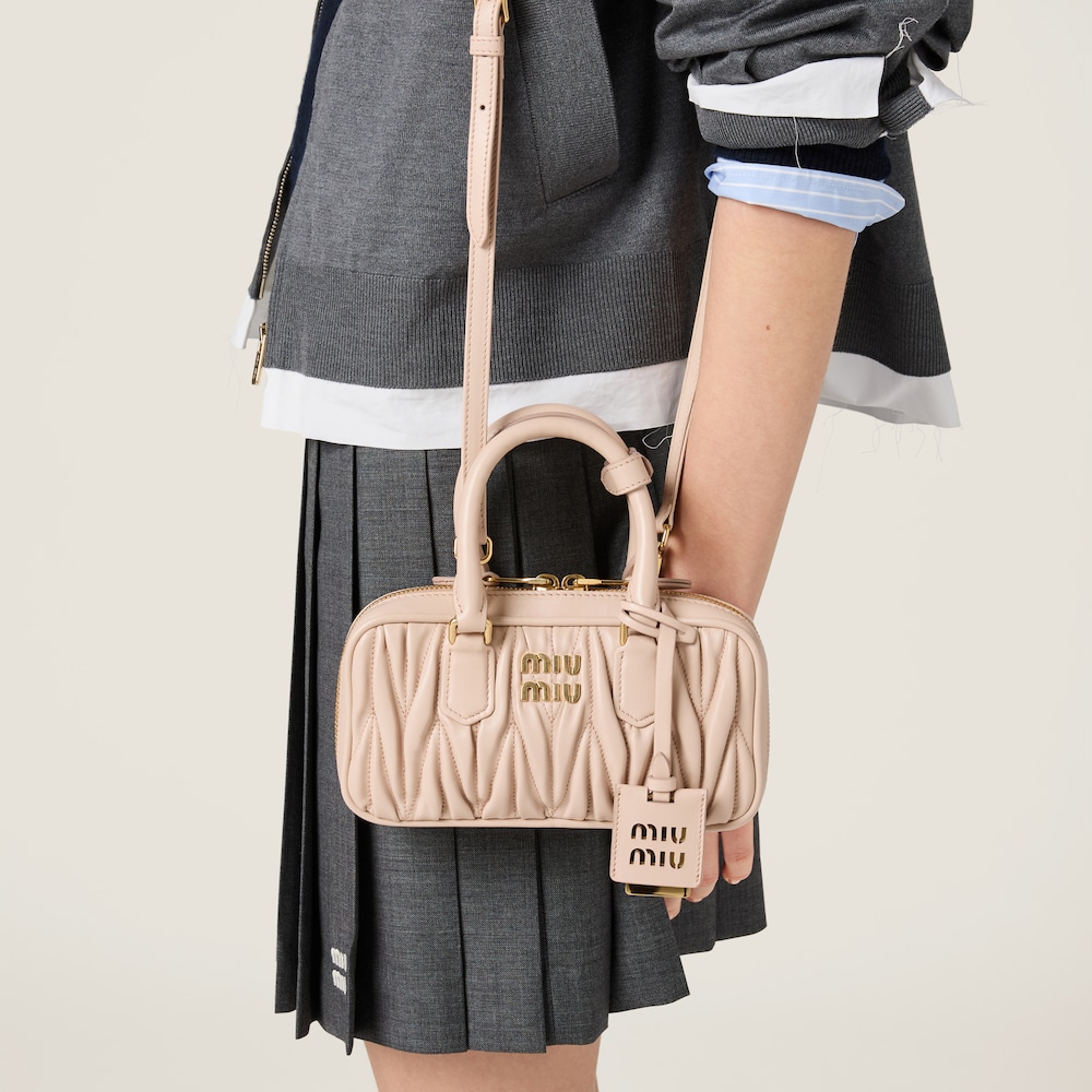 Arcadie matelassé nappa leather mini-bag
