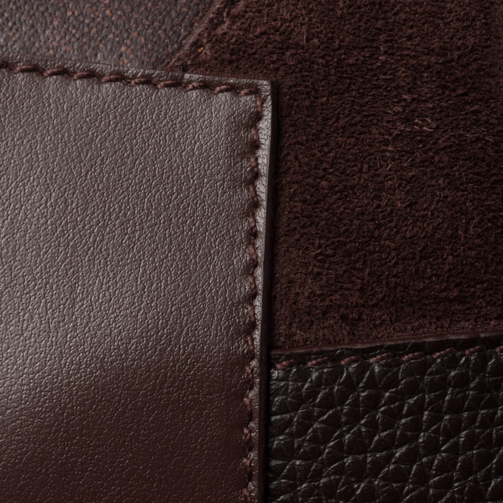 Beau  leather patchwork bag