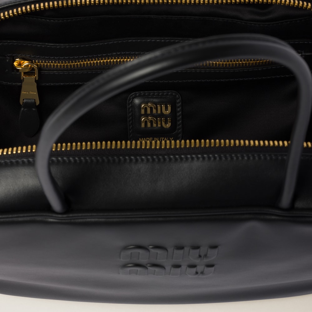 Beau leather top-handle bag