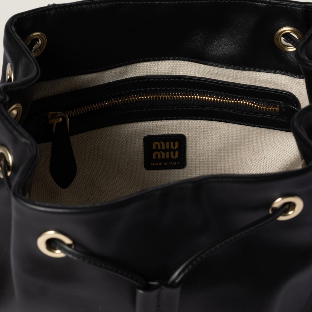 Leather backpack