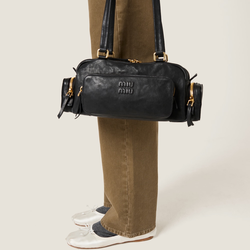 Garment-dyed gabardine pants