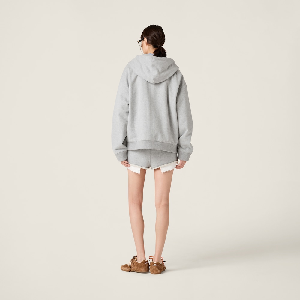 Cotton fleece shorts