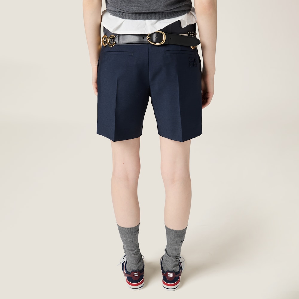 Kid mohair Bermudas