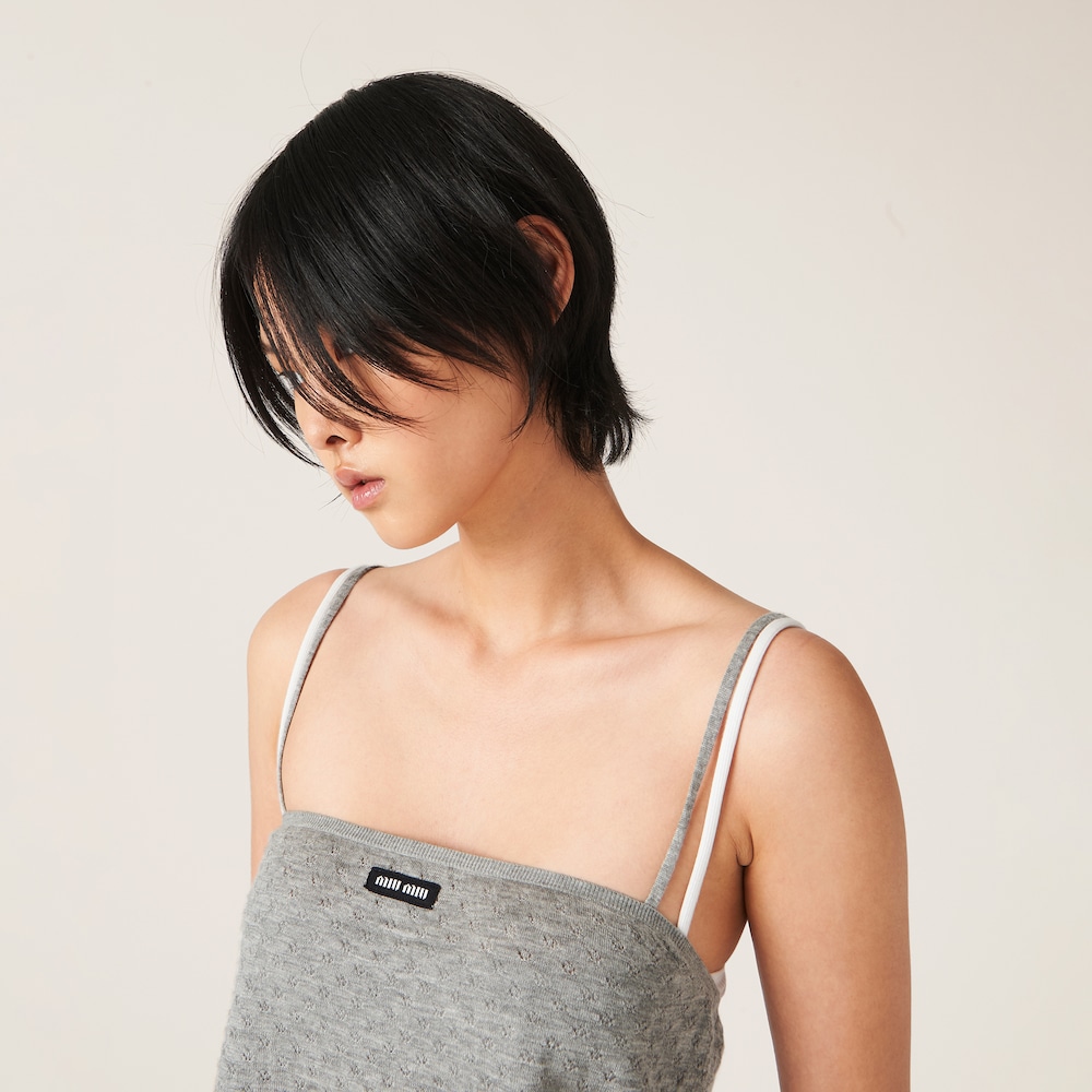 Cashmere and silk top