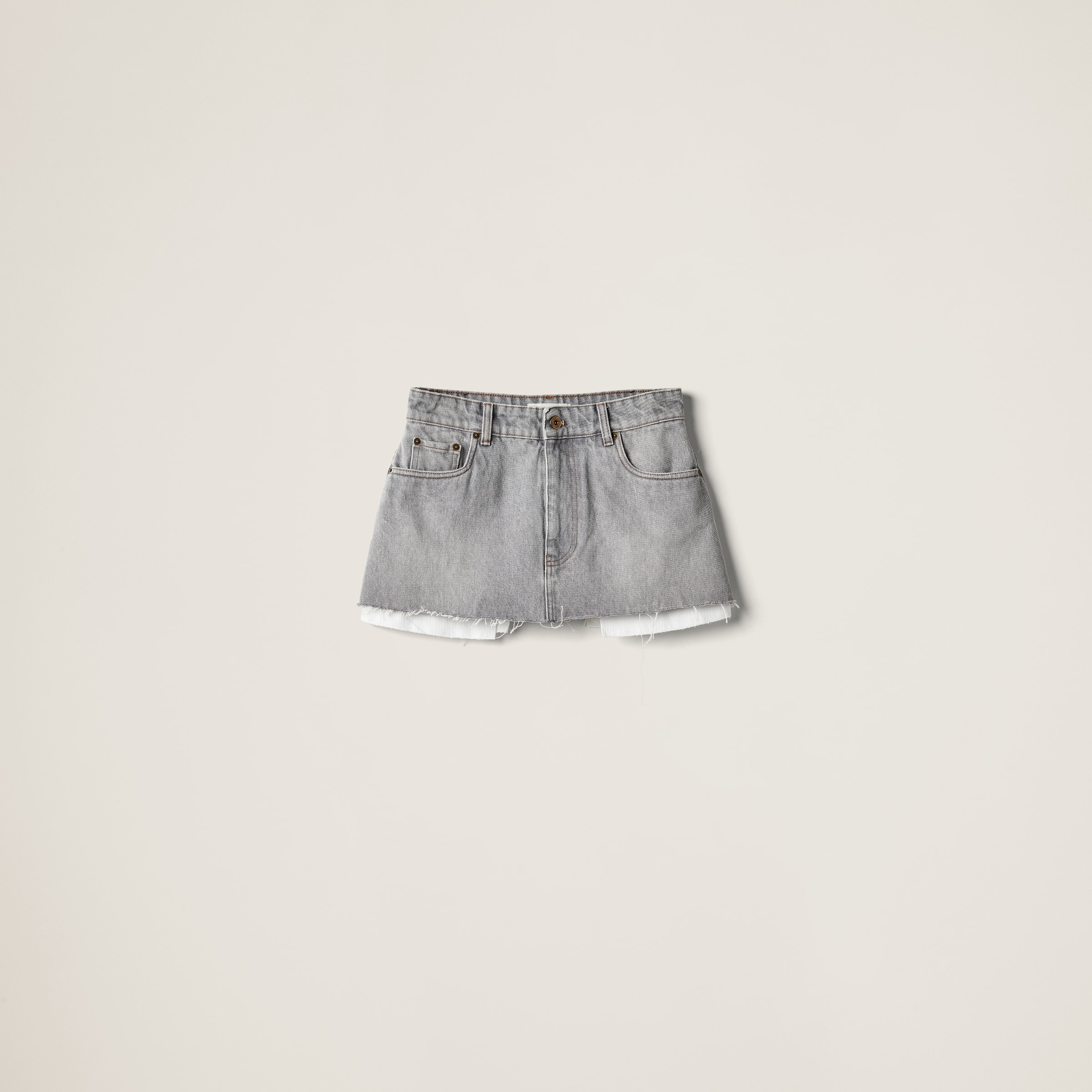 Denim miniskirt